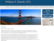 Tablet Screenshot of ehardtcpa.com